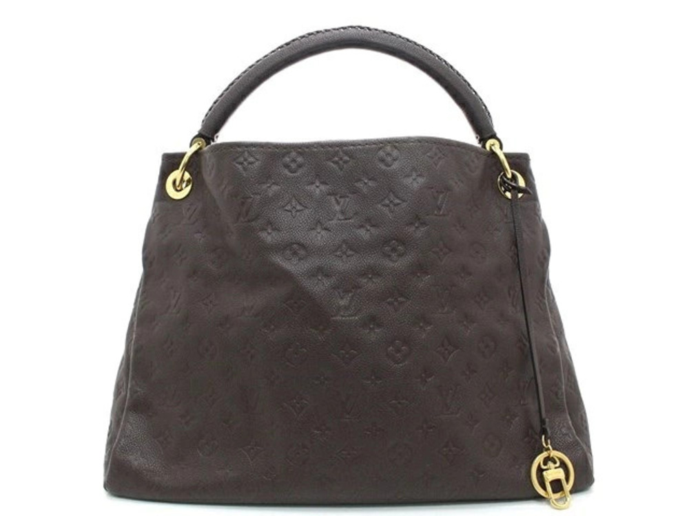 LOUIS VUITTON Artsy Hobo Bag Monogram Empreinte Terre Brown